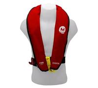 Gilet de Sauvetage Gonflable Manuel 170 N Essential - sans Harnais- Sécurité Marine ISO 12402-3 - Sifflet & D-Ring - Réarmable - Confort & Visibilité (Rouge)