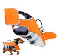 Gilet De Sauvetage Grand Chien - Gilet Flottant Pet Poignée De Sauvetage,Support De Formation Réglable Pour Eaux Ouvrées Kayak