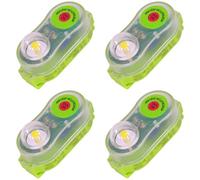 Gilet de Sauvetage Light, 4pcs Lampe LED Marine Auto-éclairante pour la Navigation de Plaisance, Le Kayak, l'urgence(Green)