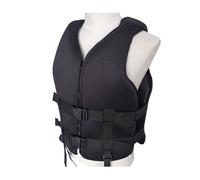 Gilet de Sauvetage pour Adulte À Haute Flottabilité avec Fermeture Éclair Idéal pour Navigation Pêche Surf et Sports Nautiques(Black,L)