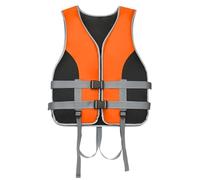 Gilet de Sauvetage pour Adulte Ajustable À Haute Flottabilité 150N Idéal pour Plongée avec Masque Káyak Natation et Sports Nautiques(Orange,L)