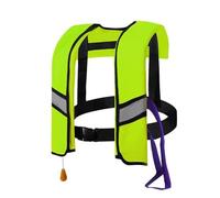 Gilet de Sauvetage pour Adulte Gonflable 150N À Gonflage Automatique Boucle Ajustable Idéal pour Navigation Surf Natation et Sécurité Nautique(D)