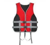 Gilet de Sauvetage pour Adulte pour Sup Gilet de Flottaison Ajustable pour Femme et Homme en Matière Respirante pour Pêche Surf Natation Navigation Sports Nautiques(Red,M)