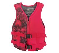Gilet de sauvetage pour adultes, gilet de sauvetage pour kayak avec sangles réglables, gilet de sécurité pour bateau, pêche, surf, voile (rouge A, S)