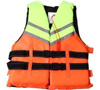 Gilet de sauvetage pour adultes Veste de dérive en plein air avec sifflets style épissure orange