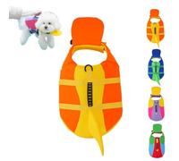 Gilet De Sauvetage pour Chien avec Mentonnière Intégrée (#A,Medium) | Gilet de sauvetage ajustable pour chien avec mentonnière intégrée, haute flottabilité, idéal pour piscine et lac en été