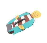 Gilet de Sauvetage pour Chien, Gilet Réfléchissant pour Chien Ajustement de la sécurité sécurité avec Un Natation à Forte Flottaison Les Petits Moyens Nageurs et Navigation (M)