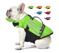 Gilet de Sauvetage pour Chien, Maillot de Bain et Grand Moyenne Petite Chien avec poignée et Réfléchissant, pour Piscine, Plage et Bateau Vert L