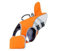 Gilet De Sauvetage pour Chien Taille M/L avec Poignée De Levage Et Design | Flotteur ergonomique avec soutien menton et poignée solide pour embarquement facile en kayak ou plage
