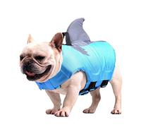 Gilet de sauvetage pour chien Veste requin natation animal compagnie avec poignée réfléchissante ajustable chiens Polyester Oxford Nylon premium Séchage rapide Combinaison flottaison flottabilité Faci