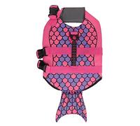 Gilet de Sauvetage pour Chiens, Ajustement du Gilet de Vie de Flottaison de Compagnie Protectrice avec Poignée, Gilet de Sécurité de Natation Élevée pour la Natation et la Navigati (L)