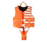 Gilet de Sauvetage pour Enfants 2-10 Ans Ajustable en Néoprène Idéal pour Apprendre À Nager Piscine Plage et Jeux Aquatiques(Orange,M)