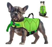 Gilet de sauvetage réfléchissant avec poignée de sauvetage pour chiens de petite et moyenne taille (taille S)