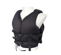 Gilet de sauvetage réglable avec bavure, boucles sécurisées, confortable pour la natation, le kayak, le bateau, la pêche, pour hommes, femmes et adolescents (noir B, M)