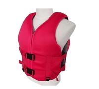 Gilet de sauvetage réglable avec blet, boucles sécurisées, confortable pour la natation, le kayak, le bateau, la pêche, pour hommes, femmes, adolescents (rouge B, L)