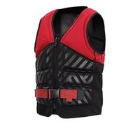 Gilet de Sauvetage réglable, Dispositif de flottaison Universel for Adultes, Aide à la flottabilité for la Navigation, la pêche et la Natation(Red,XXL)