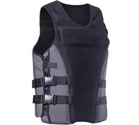 Gilet de Sauvetage réglable et Universel for Adultes, VFI léger, Aide à la flottaison, for Le Kayak, Le Bateau, la pêche et la Natation(Black,XXL)