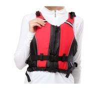 Gilet de Sauvetage réglable for Adulte, Gilet de flottaison léger, Gilet d'aide à la flottabilité Universel, équipement de sécurité for Le Kayak, Le Paddle et la Natation(Red,L)