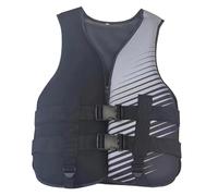 Gilet de Sauvetage réglable for Adultes, Gilet d'aide à la flottabilité en néoprène, VFI léger avec Fermeture éclair de sécurité, for Kayak, Bateau et pêche(Black,L)