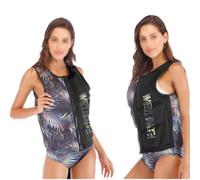 Gilet de Sauvetage Sport pour Adulte avec Ajustable Veste de Flottaison Épaisse pour Kayak Plaisance Plongée Natation(C,M)