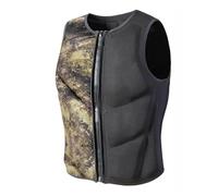Gilet de Sauvetage Unisexe réglable, Gilet de Sauvetage en néoprène, for Kayak et Paddle(Camouflage,XXL)