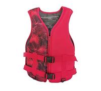 Gilet de Sauvetage Universel pour Adulte Gilet de Flottaison Haute Flottabilité avec Fermeture Éclair pour Kajak Surf Natation et Sports Nautiques(Red,XXL)