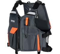 Gilet de sauvetage VEVOR pour les sports nautiques (VFI), gilet de sauvetage en nylon étanche avec une flottabilité de 96N, gilet de sauvetage/veste pour toutes les activités nautiques - pêche, kayak,