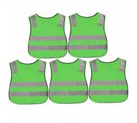 Gilet de sécurité, 5pk haute visibilité réfléchissant pour enfants, vert