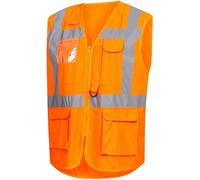 Gilet de sécurité 7118 taille L orange fluo EN ISO 13688/EN ISO 20471/EN 1149 NITRAS 7118-4100-L