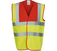 Gilet de sécurité - chasuble - jaune et rouge - HVW100 - adulte - YOKO M