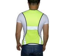 Gilet de sécurité, Gilet Réfléchissant, de Nuit Ouest Réflexive avec Haute visibilité, pour Faire du Jogging à Vélo de Nuit (Jaune Fluo)