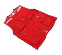 Gilet de sécurité Haute visibilité avec Bande Réfléchissante, Conception Multi-poches pour Journalistes Publicitaires, Construction en Coton, 1 unité (XXL)
