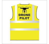 Gilet de sécurité haute visibilité pour drone Pilot EN471 Jaune Taille M