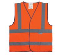 Gilet de sécurité - Orange à 4 bandes rétroréfléchissantes - M
