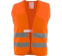 Gilet de sécurité orange EN20471 Cl.2 avec bandes réfléchissantes en PES