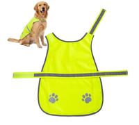 Gilet de sécurité pour Chien - Giltet réfléchissant | Harnais pour Chien néon - Gilete de sécurité Haute visibilité | de Protection pour l'obscurité, Hiver, Promenade en forêt, Chasse, Fermeture V
