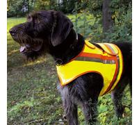 Gilet de sécurité pour chien signalisation Akah Jaune Taille 4