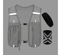 Gilet de sécurité pour la course à pied | Équipement d'hydratation réglable avec bandeau et bracelet - Gilet d'hydratation pour la course à pied | pour homme et femme | Pour entraînement de plein air