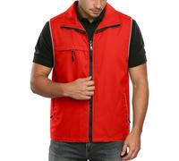 Gilet De Securite Reflechissant Avec Poches - Gilet De Sécurité Haute Visibilité Double Bande Réfléchissantes Gilets Fluorescent De Sécurité Grande Taille Respirante Pour Travail, Peche, Moto,Unisexe