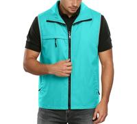 Gilet De Securite Reflechissant Avec Poches - Gilet De Sécurité Haute Visibilité Double Bande Réfléchissantes Gilets Fluorescent De Sécurité Grande Taille Respirante Pour Travail, Peche, Moto,Unisexe