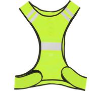 Gilet de sécurité réfléchissant en plein air avec lumière LED haute visibilité pour le cyclisme de nuit jaune jaune