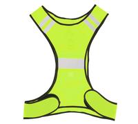 Gilet De SéCurité RéFléChissant ExtéRieur Avec LumièRe Led Haute Visibilité Pour La Course De Nuit Cyclisme Jaune