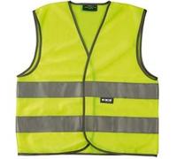 Wowow Gilet de sécurité réfléchissant pour enfant 6-12 ans Jaune et Gris