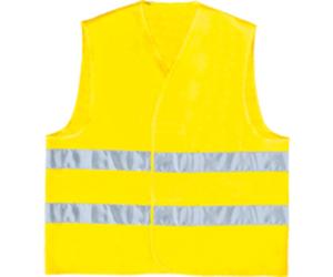 GILET DE SIGNALISATION DELTA PLUS POLYESTER BANDES PARALLELES JAUNE GILP2- GILP2JA0 52/54 (L)