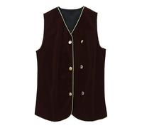 Gilet de Style rétro pour Homme, idéal Les Costumes scène et Occasions Cosplay Chemisier Homme Sexy Noir