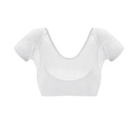 Gilet de sudation pour femme - Gilet de transpiration pour aisselles - Gilet de transpiration pour aisselles - Gilet de transpiration lavable réutilisable à manches courtes - Bouclier de protection