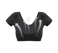 Gilet de sudation pour femme - Gilet de transpiration pour aisselles - Gilet de transpiration pour aisselles - Gilet de transpiration lavable réutilisable à manches courtes - Bouclier de protection