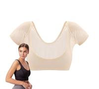 Gilet de sudation pour femme - Gilet de transpiration pour aisselles - Gilet de transpiration pour aisselles - Gilet de transpiration lavable réutilisable à manches courtes - Bouclier de protection