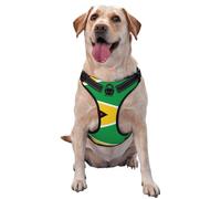 Gilet de traction imprimé drapeau de la Guyane - Taille M - Convient pour la promenade du chien, la randonnée et les aventures en plein air