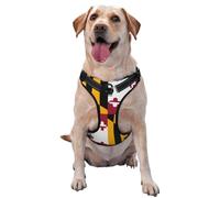 Gilet de traction imprimé pour animaux de compagnie avec drapeau de l'État du Maryland XL pour promener le chien ou escalader les montagnes